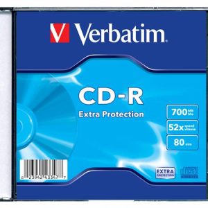 VERBATIM "DataLife" CD-R lemez, 700MB, 52x, 1 db, vékony tok