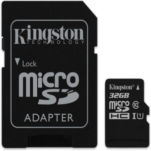 Kingston 32gb sd micro canvas select 80r (sdhc class 10 uhs-i) (sdcs/32gb) memória kártya adapterrel